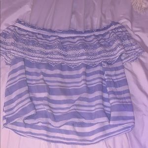 American eagle off the shoulder shirt